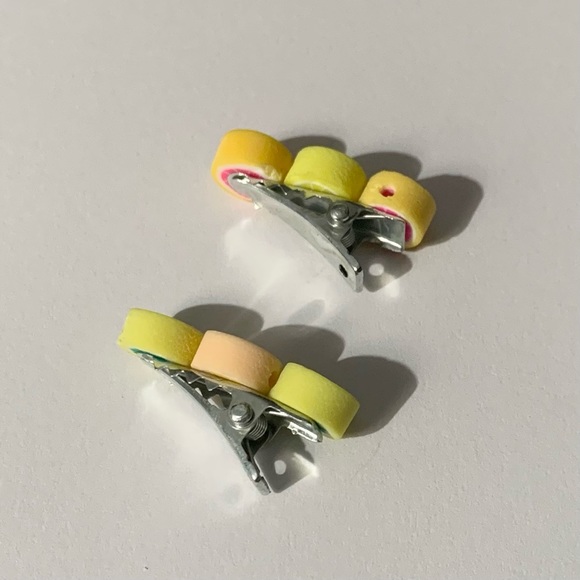 Handmade Citrus Fruit Hair Clips - Picture 5 of 7